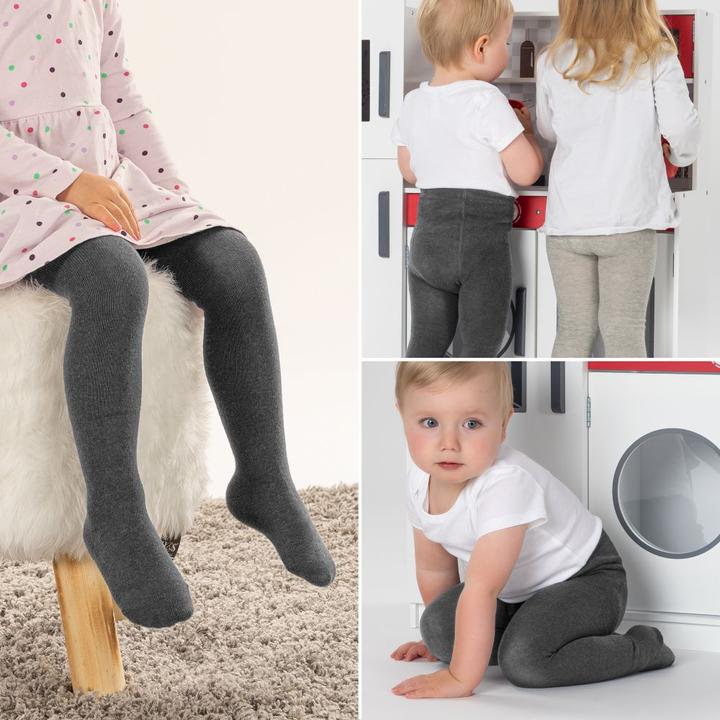 Immagine prodotto La Loona Collant per bambini LaLoona confezione da 2 pezzi - grigio scuro - (74/80)