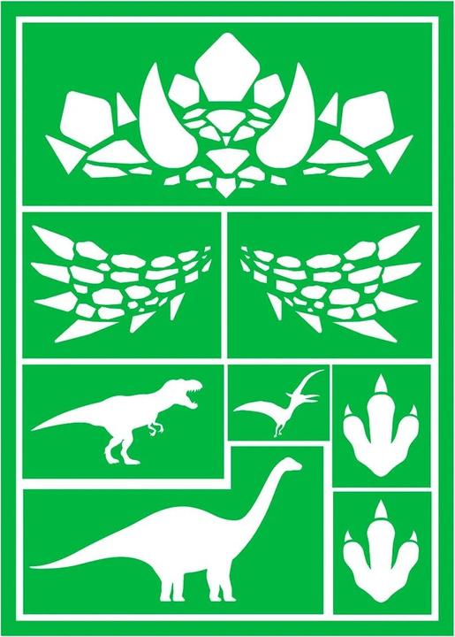 Energy Label Fiesta Dino make-up stencil 14x20cm
