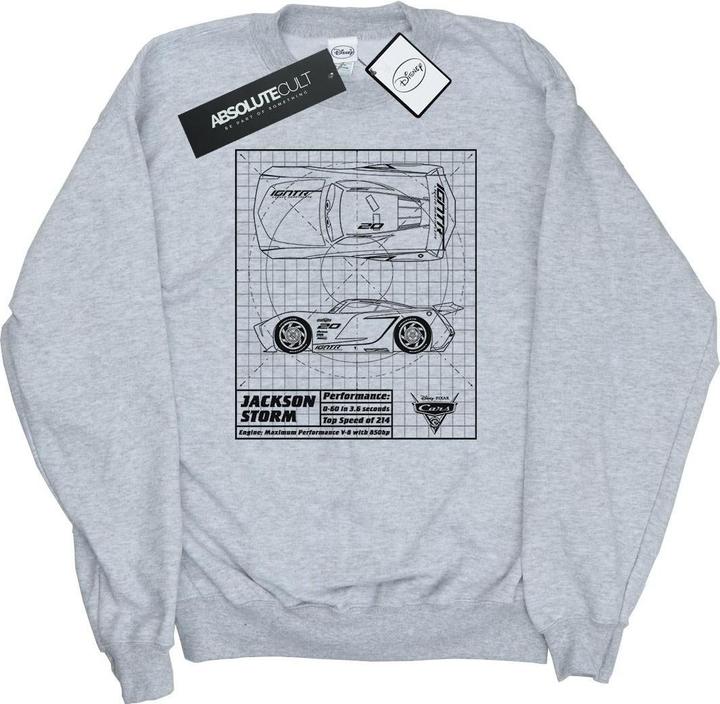 Disney Cars Jackson Storm Blueprint Sweatshirt