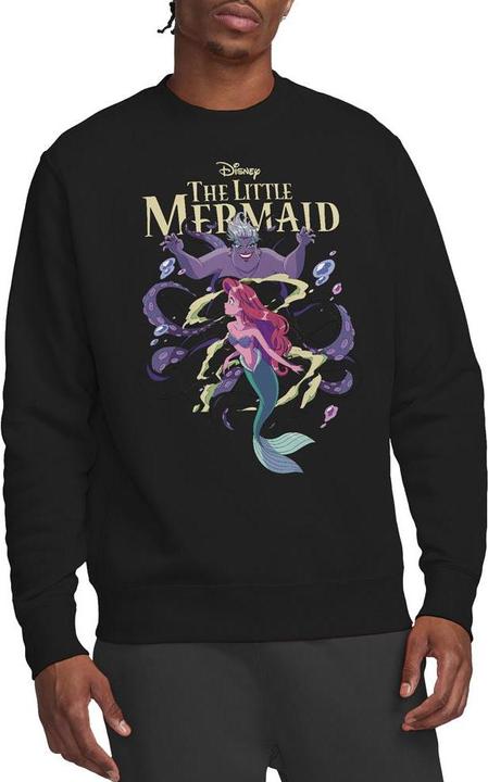 Actual product image The Little Mermaid Unisex Adult Ariel & Ursula Anime Sweatshirt (XL)
