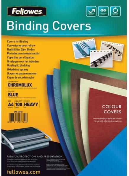 Immagine prodotto Fellowes Foglio di copertura Chromolux, lucido, blu