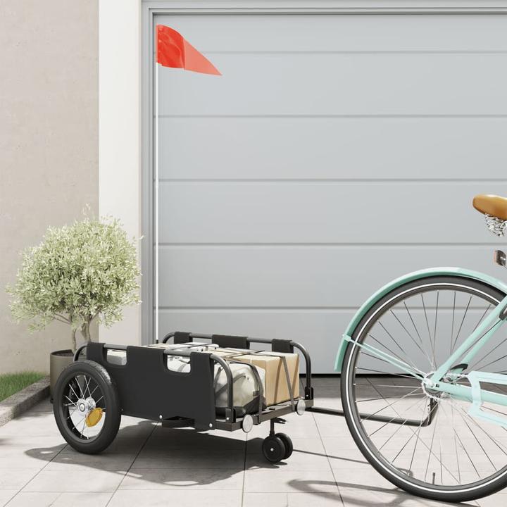 Actual product image VidaXL Fahrradanhänger Oxford-Gewebe und Eisen
