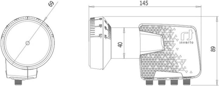 Actual product image inverto Home Pro Quad (Quad LNB, 40mm)