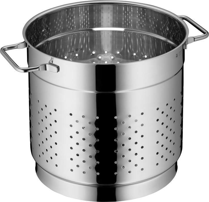Produktbild WMF Spaghettitopf Pastatopf Nudeltopf Induktion Sieb 7,0l Edelstahl poliert (24.24 cm, Kochtopf, Edelstahl)
