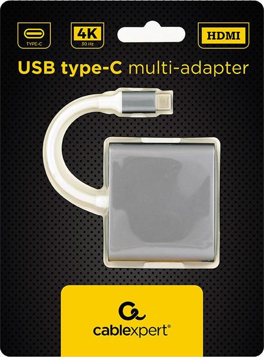 Image du produit Gembird A-CM-HDMIF-02-SG (USB-C, 3 Ports)