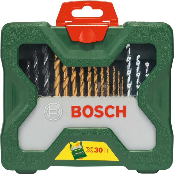Bosch Zubehör X-Line Titanium Drill and Screwdriver Set, 30 pieces (1.5 mm, 2 mm, 2.5 mm, 3 mm, 3.5 mm, 4 mm, 4.5 mm, 5 mm, 5.5 mm, 6 mm, 6.5 mm, 7 mm, 8 mm)