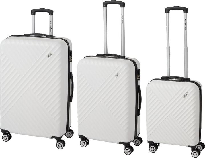 Immagine prodotto Check.In Kingston - Set di 3 valigie (Bagaglio a mano (fino a 50 litri), M (50 - 90l), L (90 - 115l))