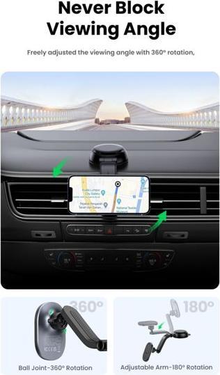 Actual product image Ugreen MagSafe Car charger 2-in-1