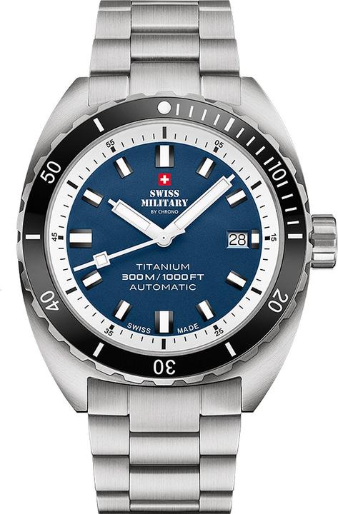 Produktbild Swiss Military SMA34100.03 Diver Titanium Automatik 42mm 30ATM (Taucheruhr, 42 mm)