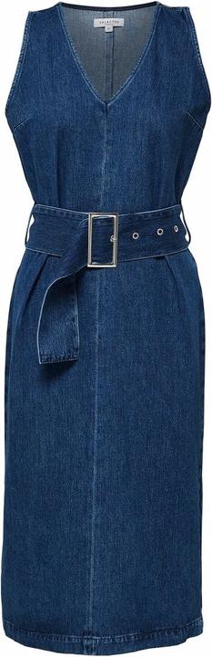 Image du produit Selected Femme Robe en denim avec ceinture à la taille (38)