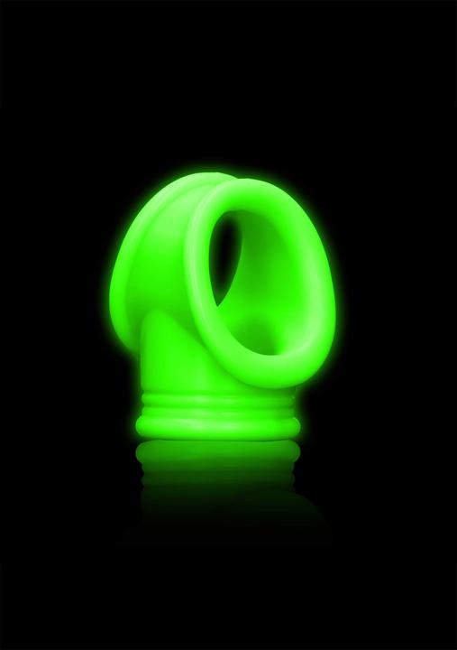 Actual product image Ouch! Cock Ring & Ball Strap - Glow in the Dark (4.50 cm)