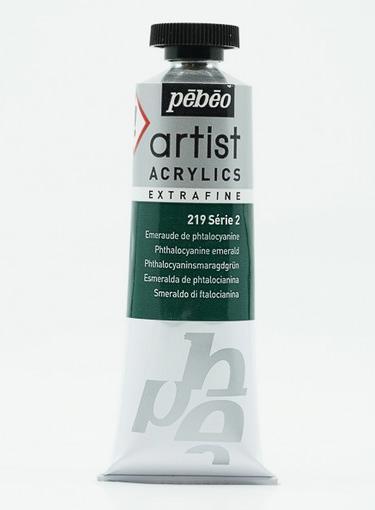 Productafbeelding Pebeo Artist Acrylics Extra Fijne Acrylverf (Ftalocyanine smaragdgroen, 37 ml)