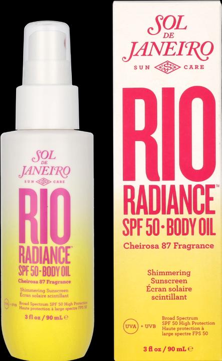 Actual product image Sol de Janeiro Rio Radiance SPF 50 Body Oil 90 ml (Sun cream face, SPF 50, 90 ml)