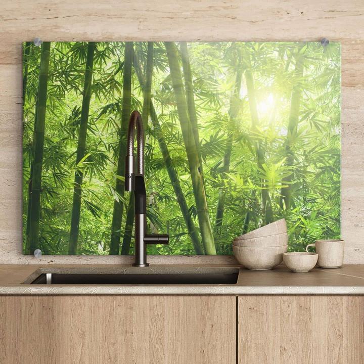Actual product image Trenddeko Sunshine in the bamboo forest (40 x 60 cm)
