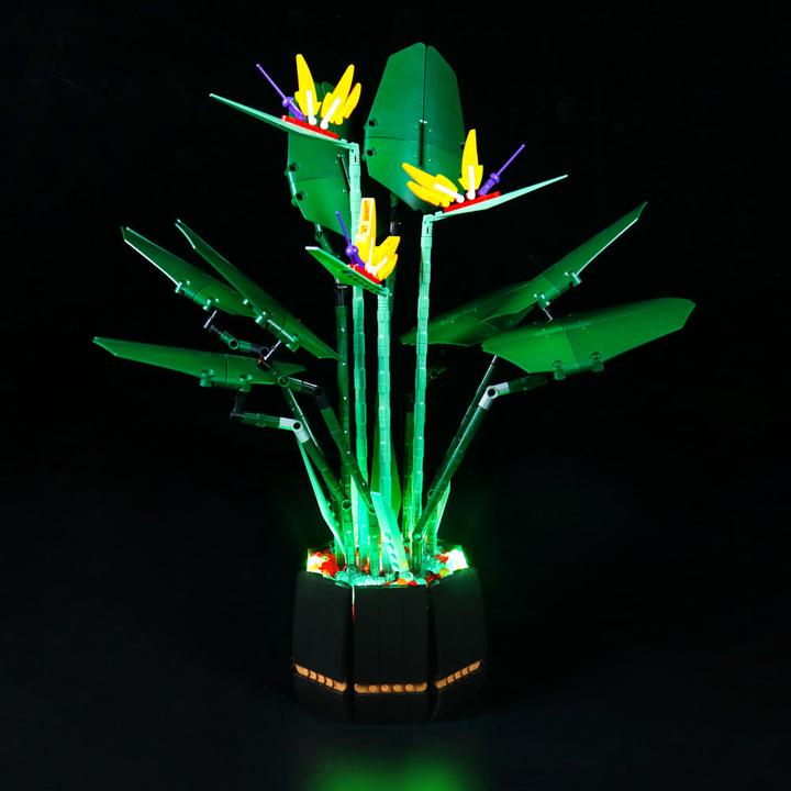 Produktbild BrickBling LED Licht Set für LEGO - Creator Expert - Paradiesvogelblume (10289) inkl. Fernbedienung