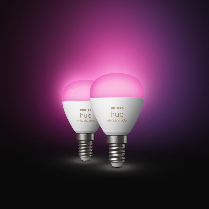 Image du produit Philips Hue White & Color Ambiance E14 Lot de deux lustres (E14, 5.10 W, 470 lm, 2 x, F)
