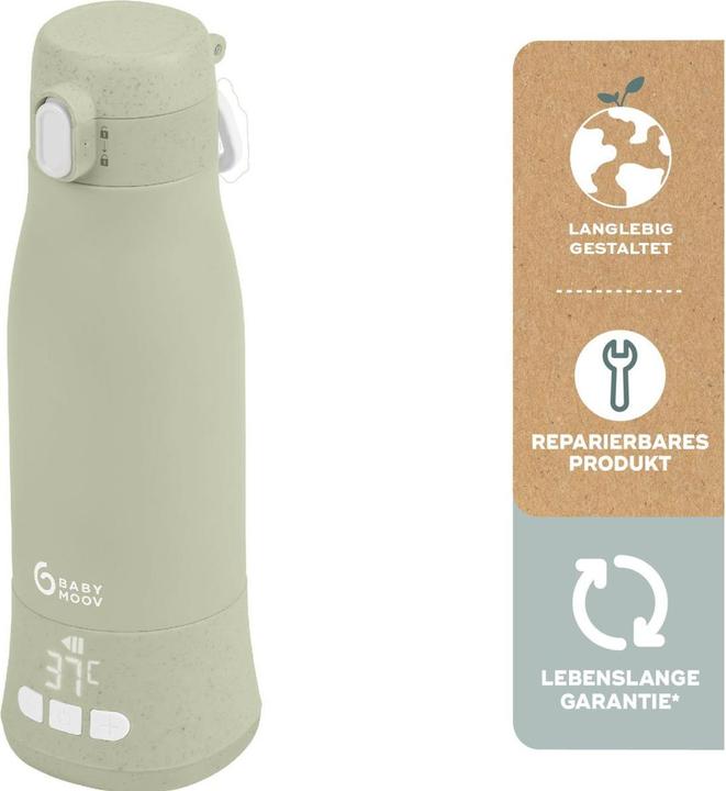 Image du produit Babymoov Chauffe-biberon nomade MOOV & FEED Sage green