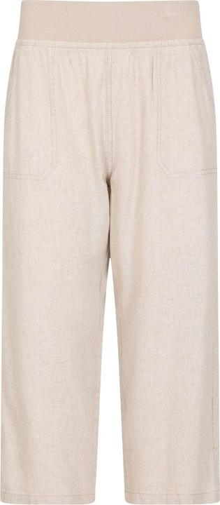 Actual product image Mountain Warehouse Womens/Ladies Skye Linen Blend Capri (34 D)