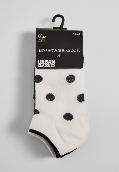 Produktbild Urban Classics No Show Socks Dots 5-Pack (5er Pack, 35 - 38)