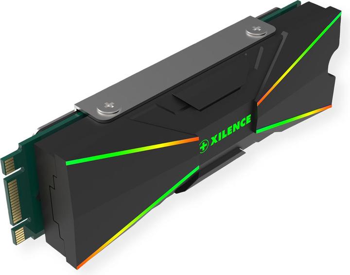 Actual product image Xilence M2SSD.B.ARGB Memory Module Cooler Black 1 piece(s)