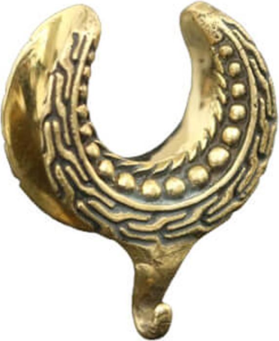 Image du produit Star Piercing Sellette dorée à pois et anneau de couronne pour pendentif (Laiton)
