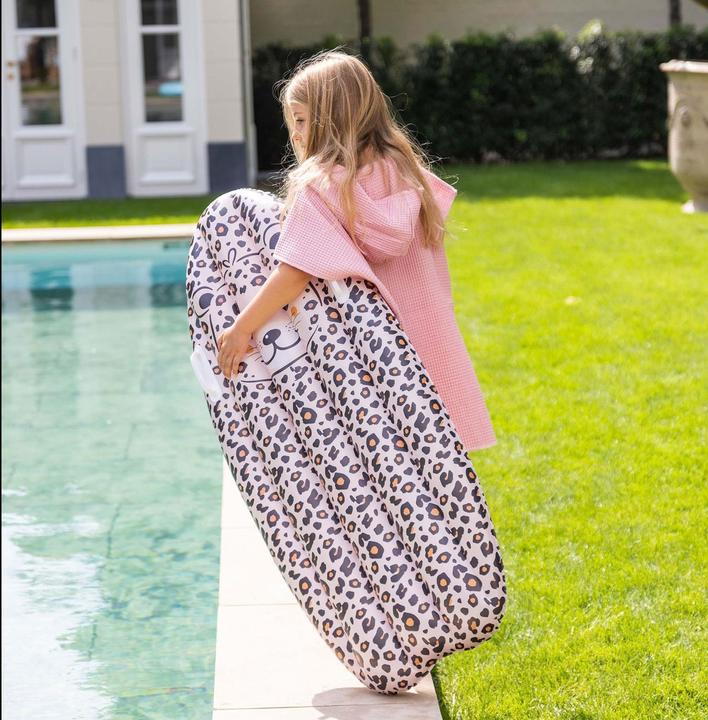 Actual product image Swim Essentials Inflatable Surfboard Leopard Beige