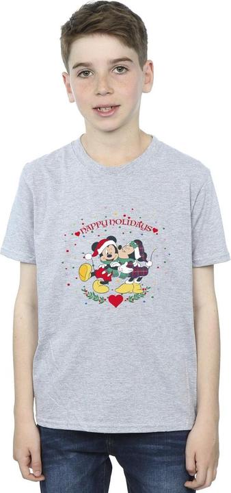 Actual product image Disney Boys Mickey Mouse Mickey Minnie Christmas T-Shirt (128)