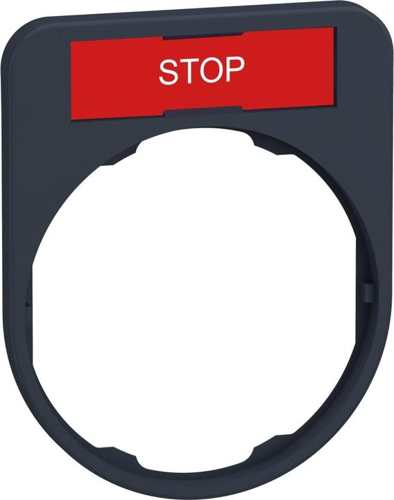 Immagine prodotto Schneider Electric Supporto per cartelli 40x50mm, con cartello STOP, ZBYF2304