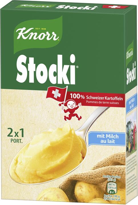 Image du produit Knorr Stocki Purée de pommes de terre suisses au lait (86 g)