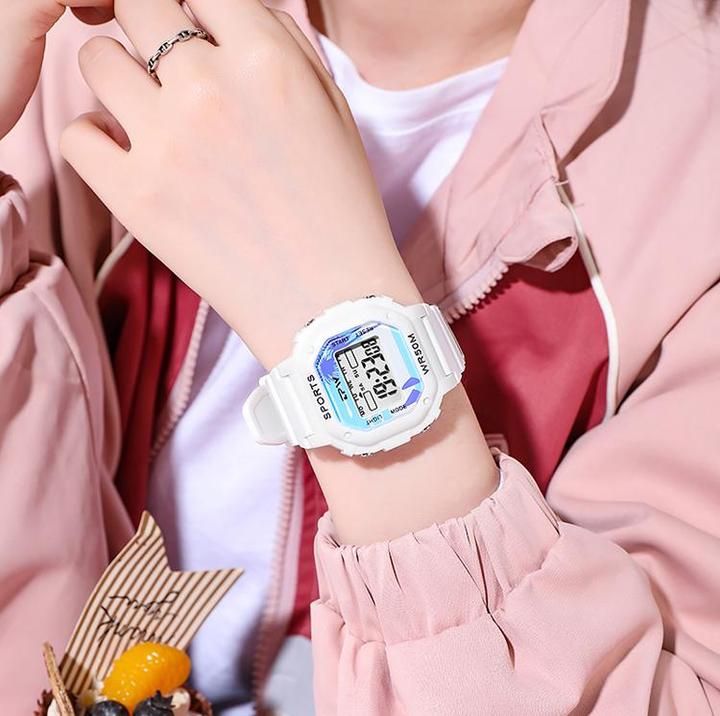 Produktbild VR Shinecon Kinderuhr Modell Timex, Weiss (Sportuhr, Digitaluhr)