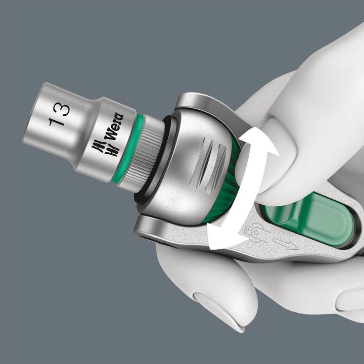 Actual product image Wera 8100 SA 6 Zyklop Speed Ratchet Set (12 mm, 10 mm, 11 mm, 13 mm)