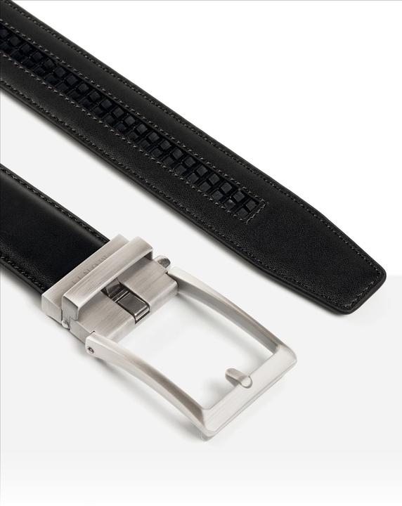 Immagine prodotto Monti Cintura in pelle STANFORD larga 3,5 cm, fibbia automatica, variabile in continuo (100)