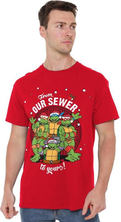 Image du produit Teenage Mutant NT - T-shirt MERRY CHRISTMAS FROM OUR SEWER - Homme (S)