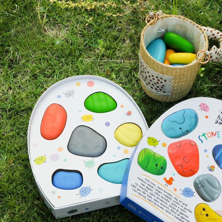 Produktbild Haku Yoka Shaped Crayons - Stone Stack Crayons (59CP233115) (6 x)