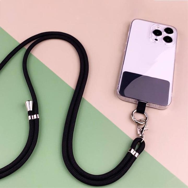 Actual product image Cover-Discount Universal mobile phone chain with strap black