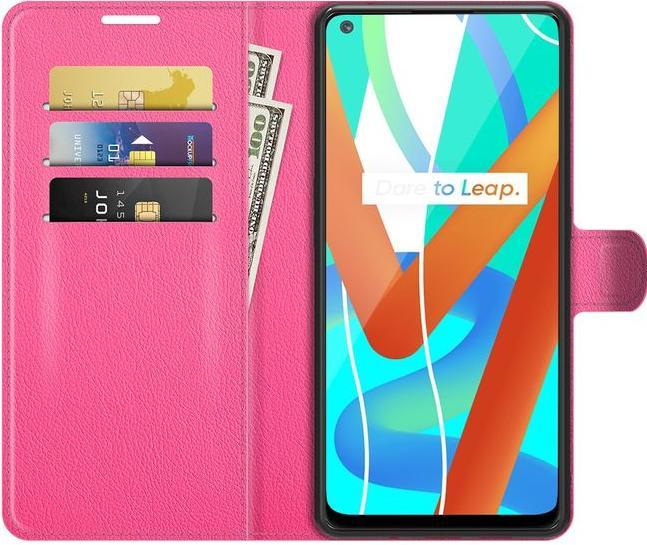 Actual product image MU Classic Litchi Leather Bookcover Series (Realme 8 5G)