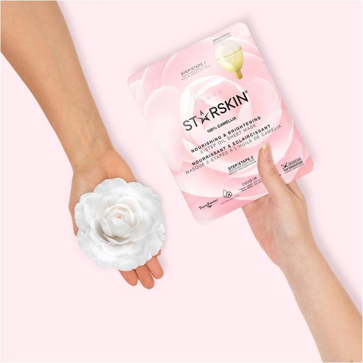Produktbild Starskin - 100% Camellia Nourishing & Brightening 2-Step Oil Sheet Mask (1 ml)