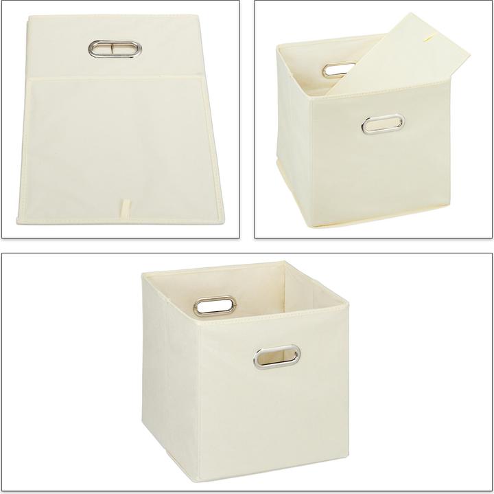 Actual product image Relaxdays 4x storage box (30 x 30 x 30 cm, 26 l)