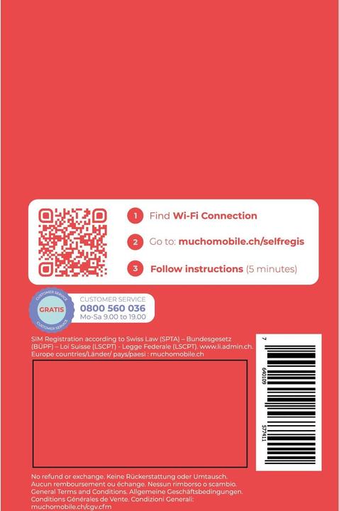 Produktbild BeeOne SIM-Karte MUCHO Mobile Pack DUOMUNDO