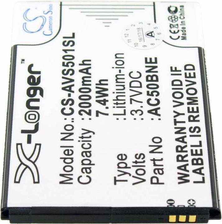 Immagine prodotto AccuCell Batteria per Archos 50b Neon, AC50BNE Batteria Neon 50b