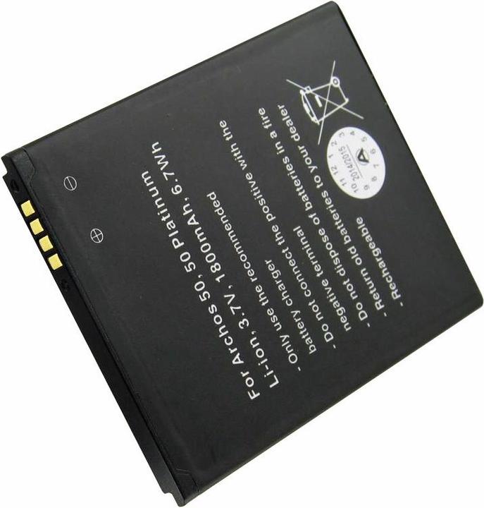 Actual product image AccuCell Battery for Archos 50, 50 Platinum Battery AC50PL