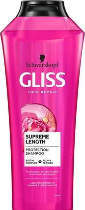 Actual product image Schwarzkopf Gliss Supreme Length (400 ml, Liquid shampoo)
