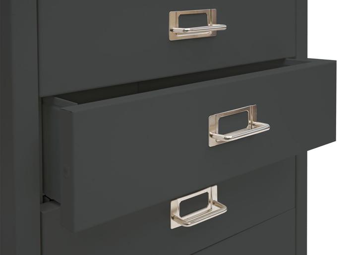 Produktbild Mendler Rollcontainer HWC-L49, Metall 75x40x41cm 6 Schubladen, dunkelgrau