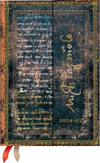 Immagine prodotto Paperblanks PAPERBLAN Agenda Michelangelo Mini 25/26 DD0530-9 1W/2S 18M DE HOR HC 9.5x14cm (9,5 x 14 cm, Tedesco)