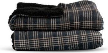 Produktbild Sagaform Fleecedecke Rut schwarz (130 x 170 cm)