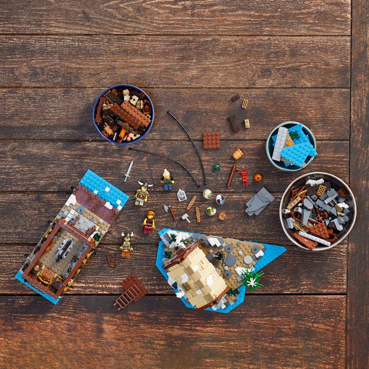 Actual product image LEGO Ideas Viking Village (21343, LEGO Ideas, LEGO Rare Sets)