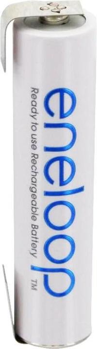 Actual product image Panasonic Eneloop BK-4MCC Micro AAA with solder tag U-shape (AAA, 800 mAh)