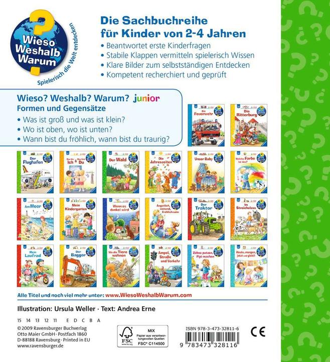 Produktbild Ravensburger Formen und Gegensätze (Deutsch, Andrea Erne, 2012)
