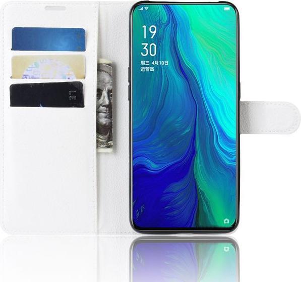 Actual product image MU Classic Litchi Leather Bookcover Series (Oppo Reno 10x Zoom, Oppo Reno 5G)