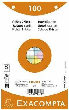 Image du produit Exacompta Fiches (125 x 200 mm, 205 g/m², 50 x)